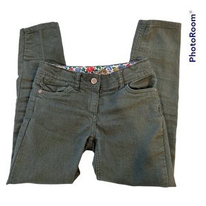 Mini Biden 5-Pocket Skinny Stretch Jean. Girl Size 9. Green.